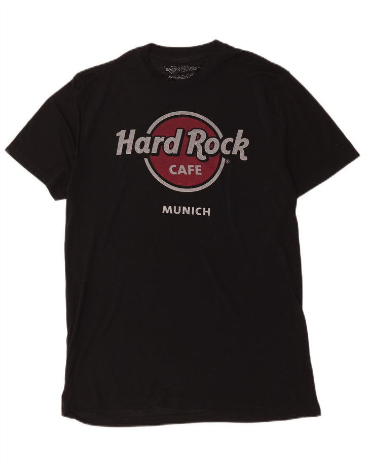 Hard Rock Cafe Mens Munich Graphic T-Shirt Top Medium Black