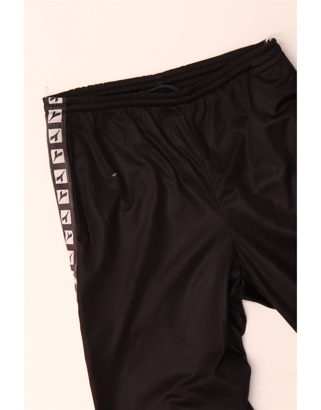 DIADORA Womens Oversized Graphic Full Tracksuit UK 10 Small Black