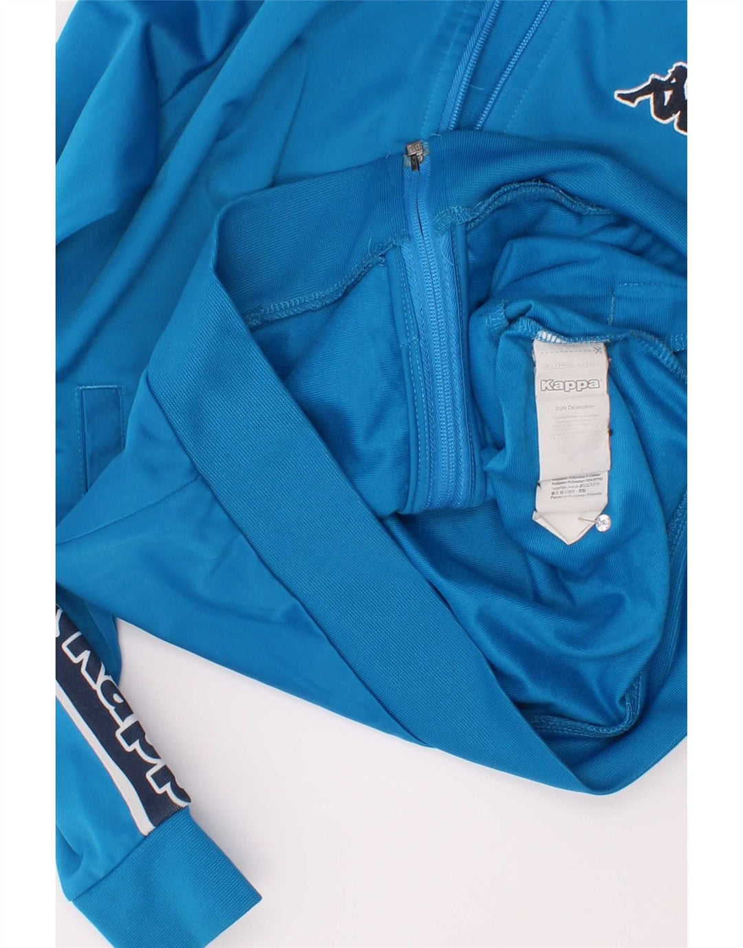 Kappa Boys Graphic Tracksuit Top Jacket 11-12 Years Blue Colourblock