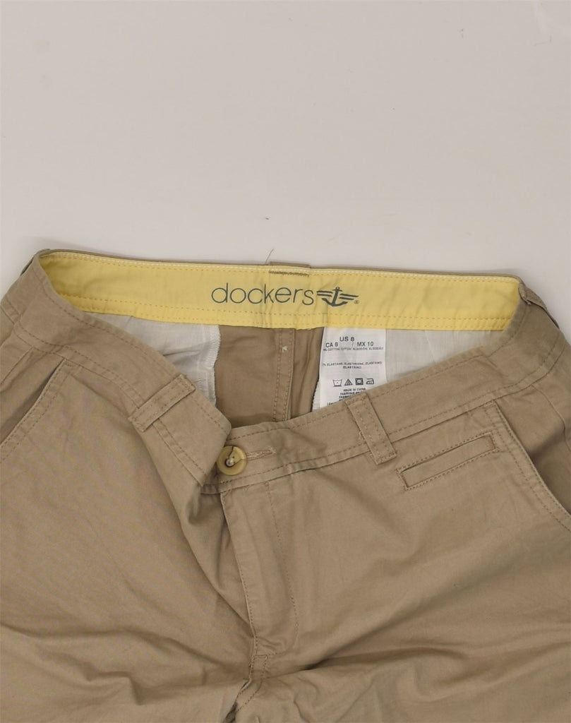 DOCKERS Womens Chino Shorts US 8 Medium W32 Brown Cotton | Vintage Dockers | Thrift | Second-Hand Dockers | Used Clothing | Messina Hembry 