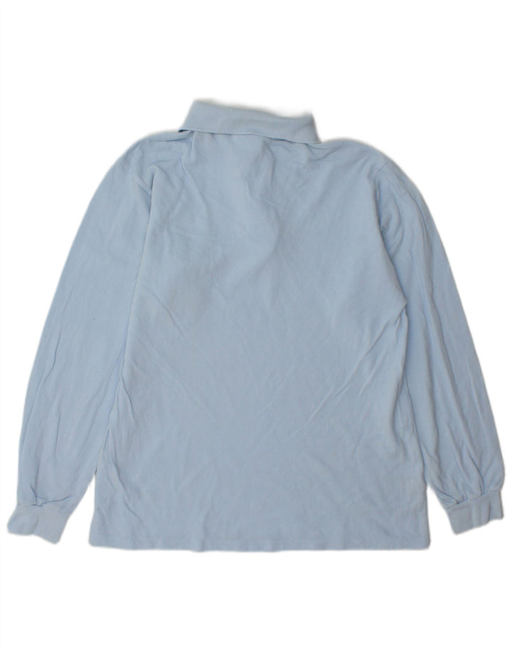 Lacoste Mens Long Sleeve Polo Shirt Size 3 Small Blue Cotton