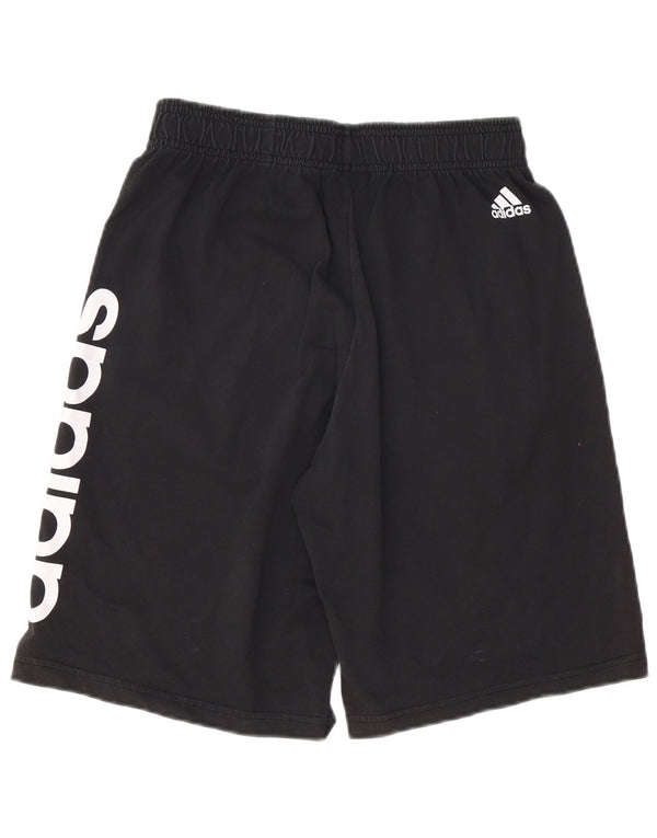 Adidas Mens Graphic Sport Shorts Small  Black Cotton