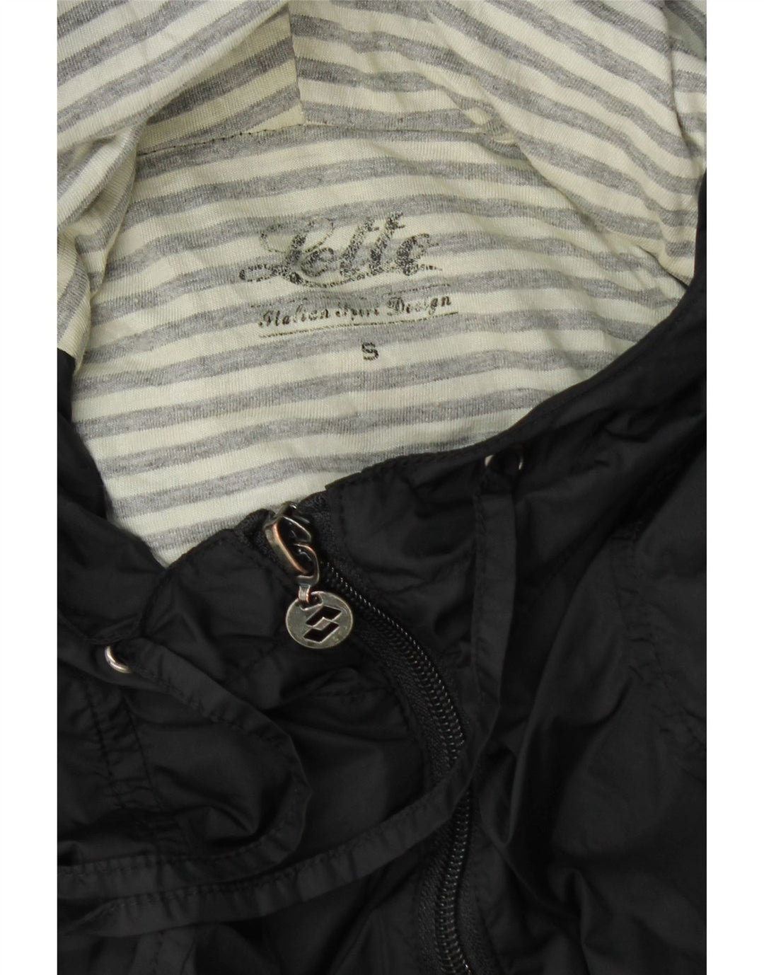 Lotto Womens Hooded Rain Jacket UK 10 Small Black