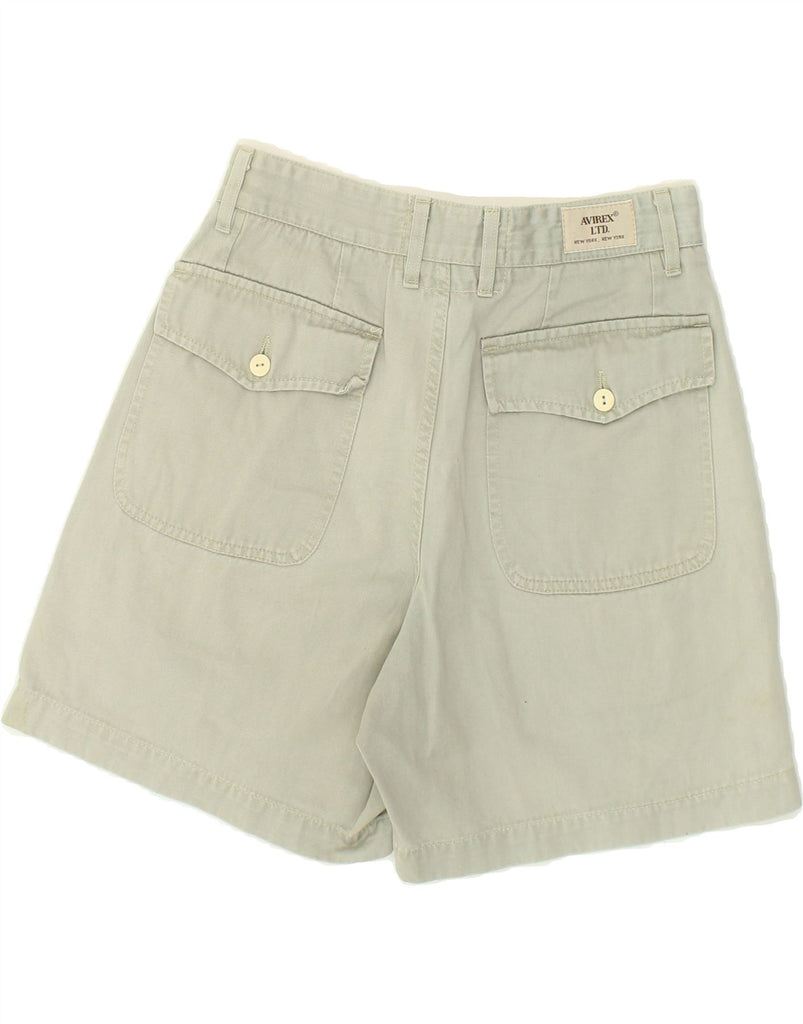 AVIREX Womens Pegged Casual Shorts W 30 Medium Green Cotton | Vintage Avirex | Thrift | Second-Hand Avirex | Used Clothing | Messina Hembry 