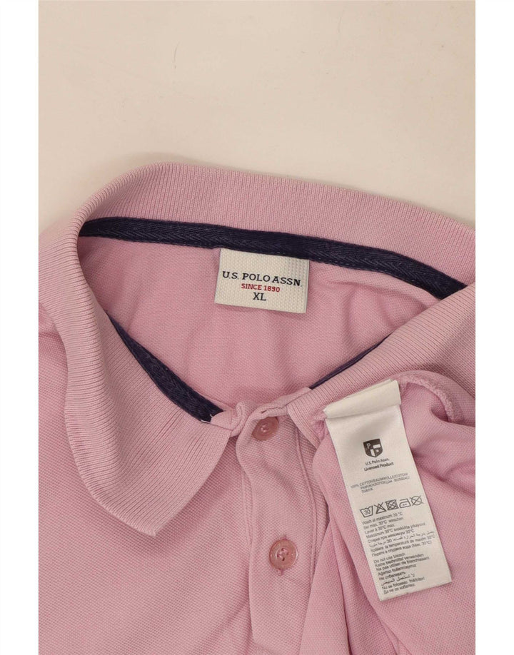 U.S. Polo Assn. Mens Shirt XL Pink Cotton
