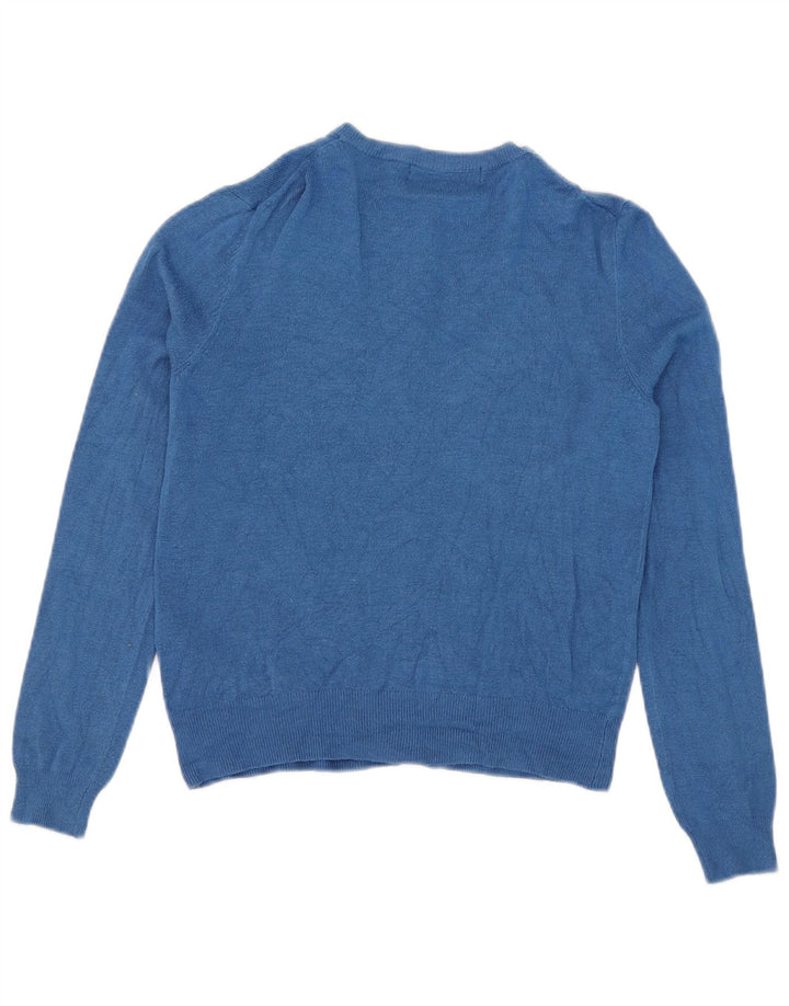 Marks & Spencer Womens Cardigan Sweater UK 8 Small Blue Viscose