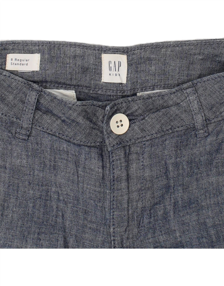 GAP Boys Standard Regular Chino Shorts 7-8 Years W24  Navy Blue Cotton Vintage Gap and Second-Hand Gap from Messina Hembry 