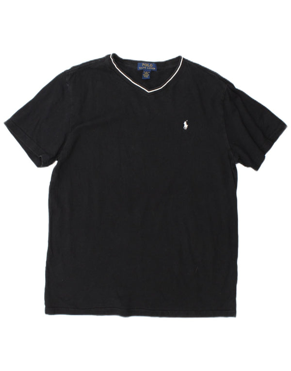 Polo Ralph Lauren Boys T-Shirt Top 15-16 Years XL Black Cotton
