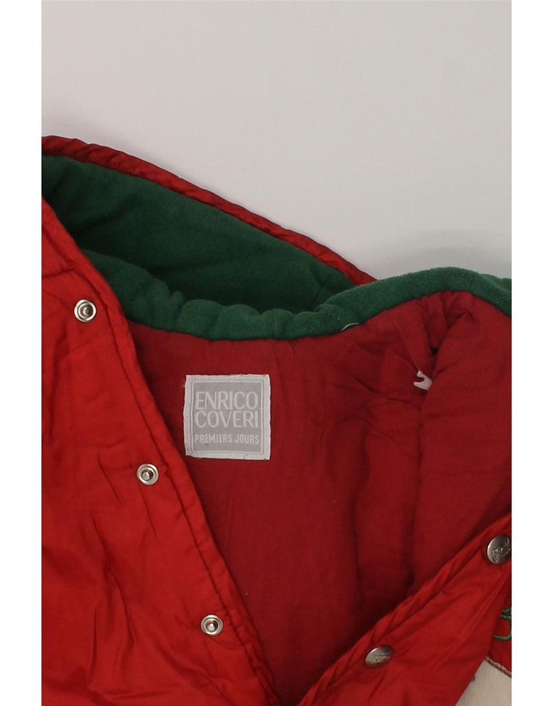 ENRICO COVERI Baby Boys Hooded Windbreaker Jacket 18-24 Months Red | Vintage Enrico Coveri | Thrift | Second-Hand Enrico Coveri | Used Clothing | Messina Hembry 