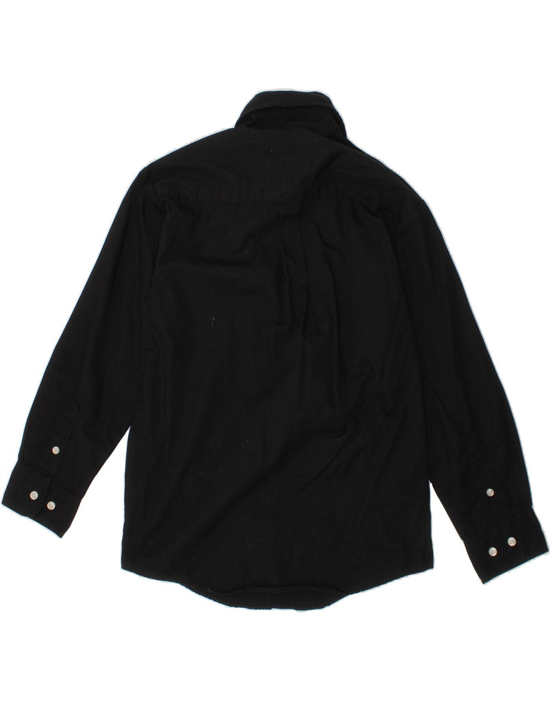 CHAPS Boys Shirt 9-10 Years Black Cotton Vintage Chaps and Second-Hand Chaps from Messina Hembry 