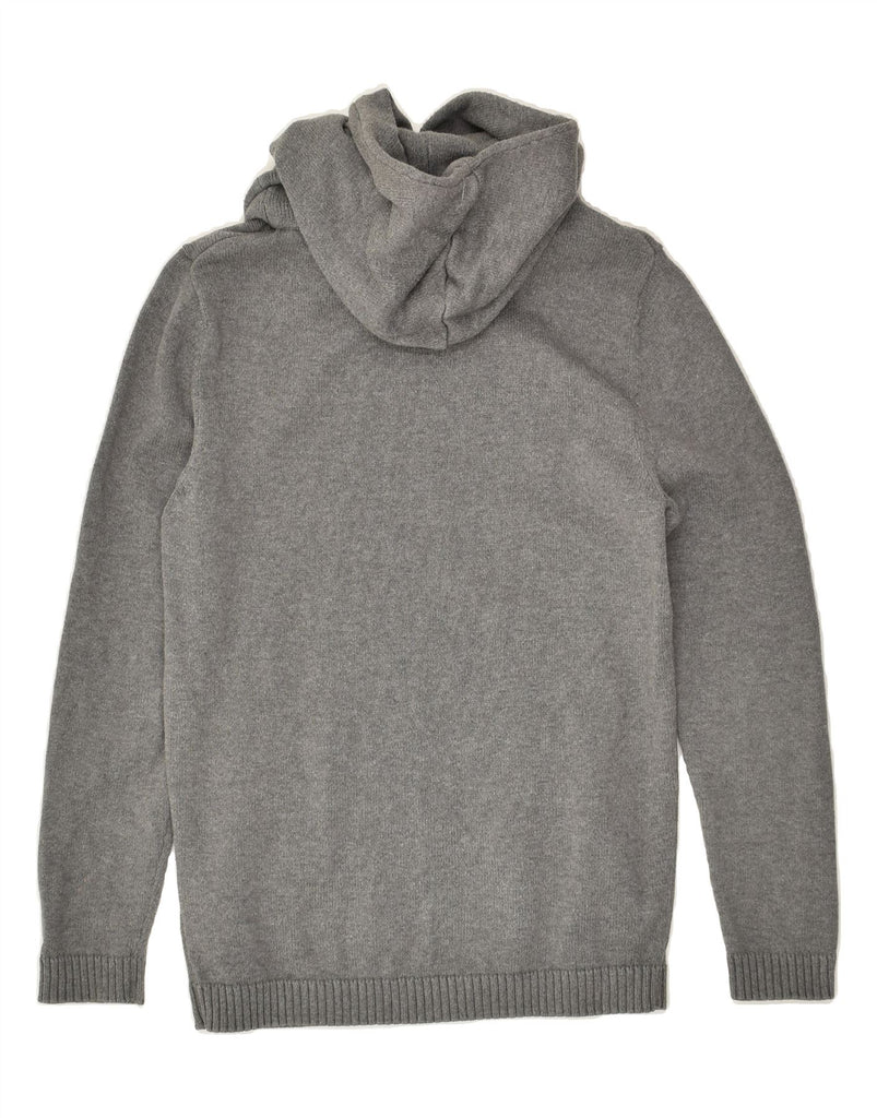 JACK & JONES Mens Hooded Crew Neck Jumper Sweater Medium Grey Cotton | Vintage Jack & Jones | Thrift | Second-Hand Jack & Jones | Used Clothing | Messina Hembry 