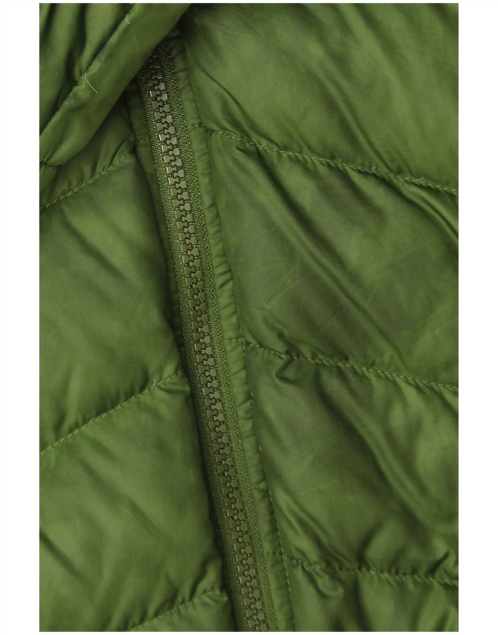 The North Face Boys Hooded Reversible Jacket 10-11 Years Medium Green