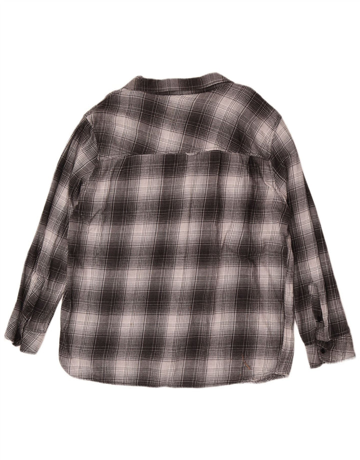 Hurley Mens Flannel Shirt 2XL Grey Plaid