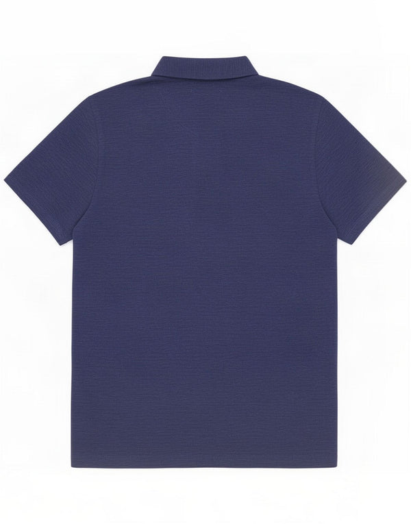Penguin Mens Heritage Slim Fit Polo Shirt Large Navy Blue Cotton