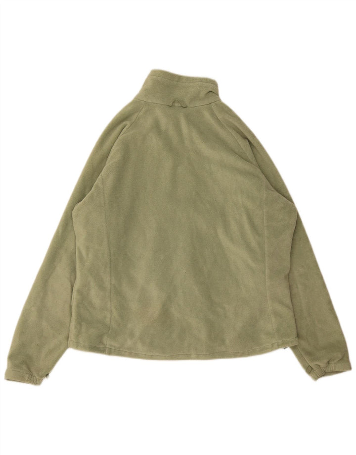 Columbia Womens Interchange Liner Fleece Jacket UK 18 XL Green Polyester