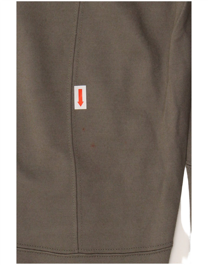 MASSIMO DUTTI Womens Skinny Casual Trousers EU 36 XS W26 L29 Khaki Modal