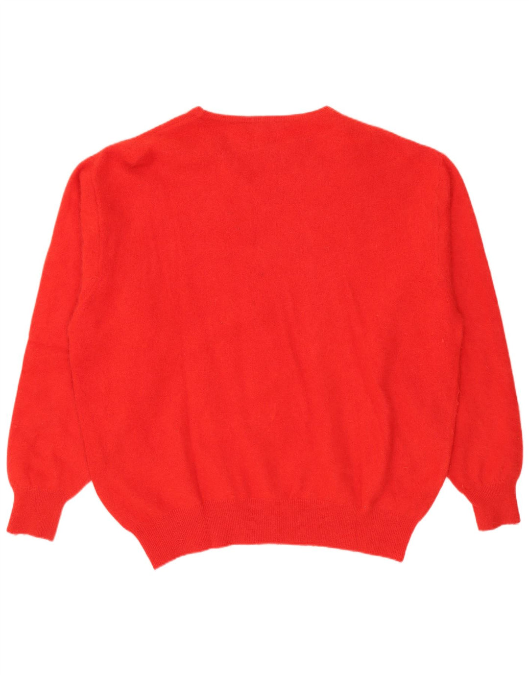 Vintage Womens Crew Neck Jumper Sweater IT 52 2XL Red Angora