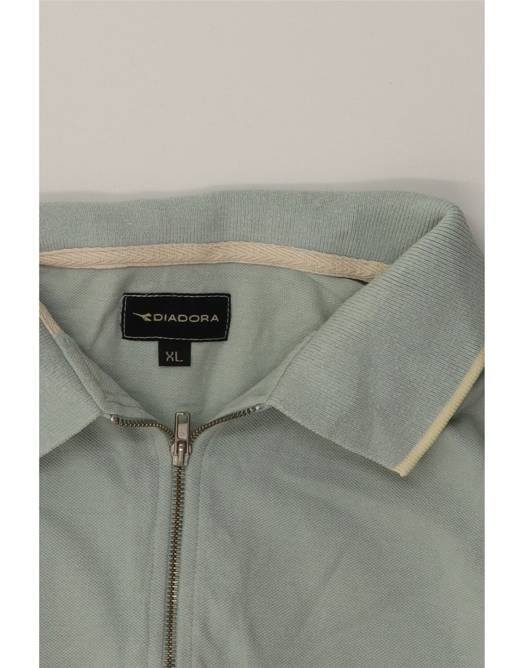 DIADORA Mens Polo Shirt XL Blue Cotton Vintage Diadora and Second-Hand Diadora from Messina Hembry 
