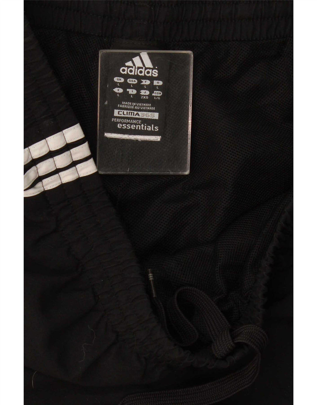 Adidas Mens Clima 365 Tracksuit Trousers Joggers Large Black Polyester