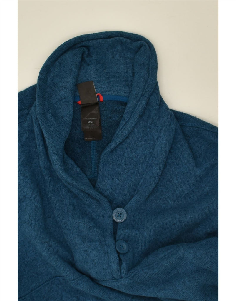 THE NORTH FACE Womens Shawl Neck Jumper Sweater UK 14 Medium Blue Cotton | Vintage The North Face | Thrift | Second-Hand The North Face | Used Clothing | Messina Hembry 