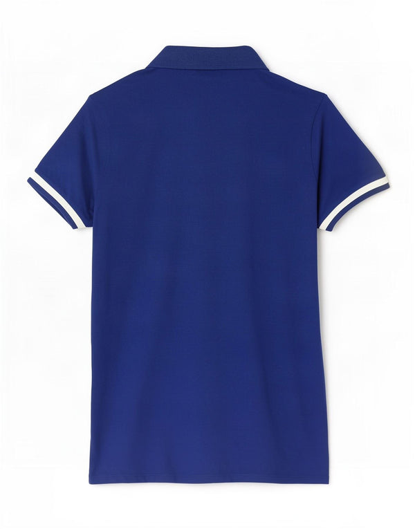 Armani Jeans Mens Polo Shirt Large Blue Colourblock Cotton