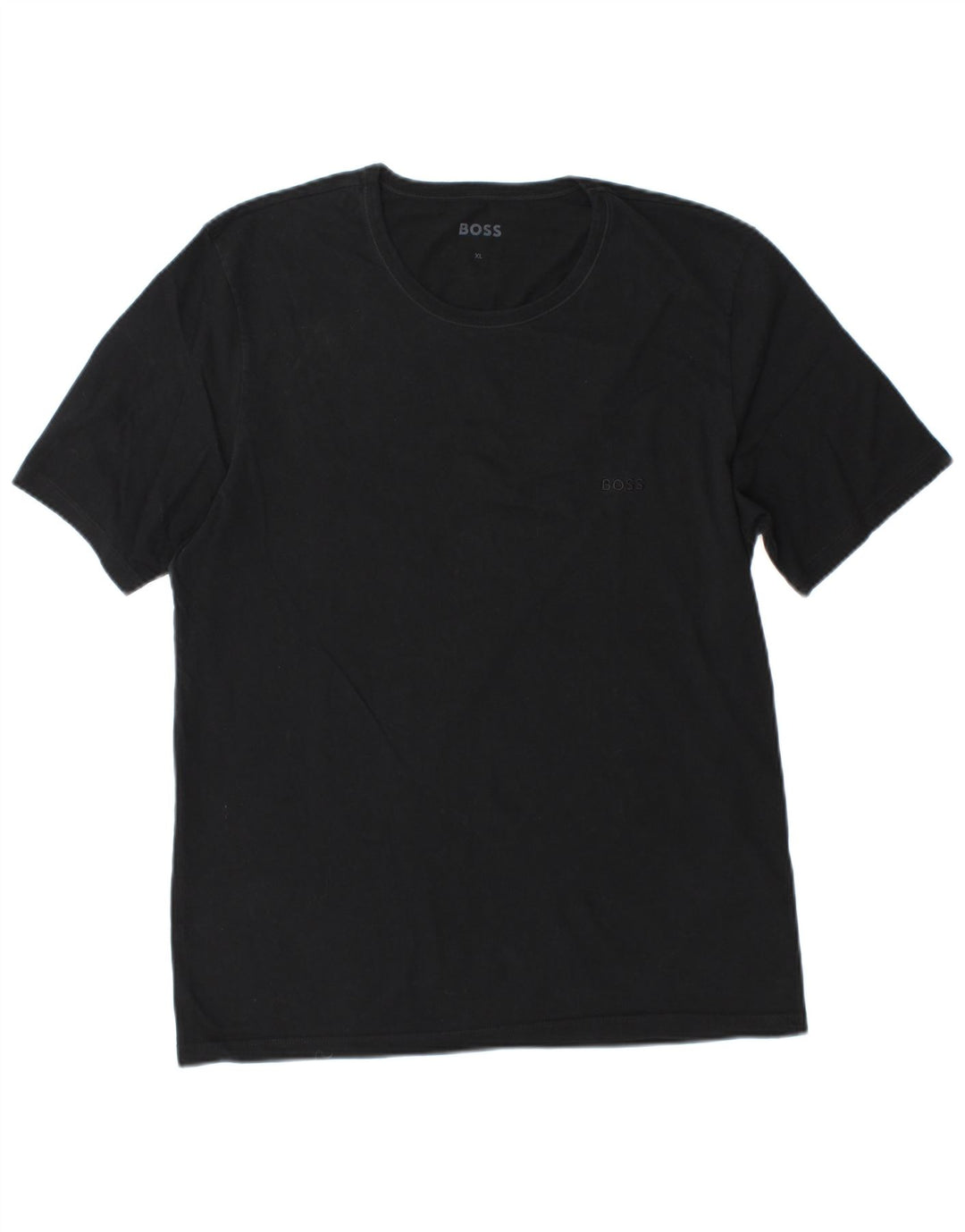 Hugo Boss Mens T-Shirt Top XL Black Cotton