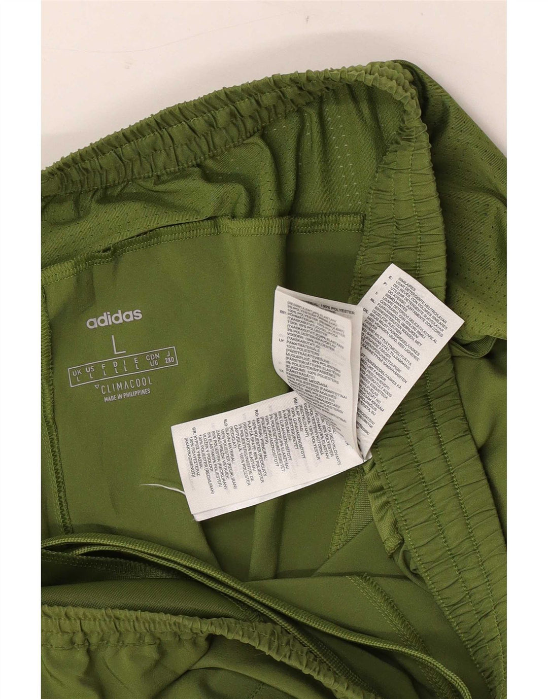 Adidas Mens Climacool Sport Shorts Large Green Polyester
