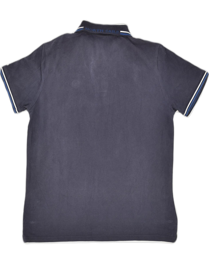 NORTH SAILS Mens Polo Shirt Small Navy Blue Cotton | Vintage North Sails | Thrift | Second-Hand North Sails | Used Clothing | Messina Hembry 