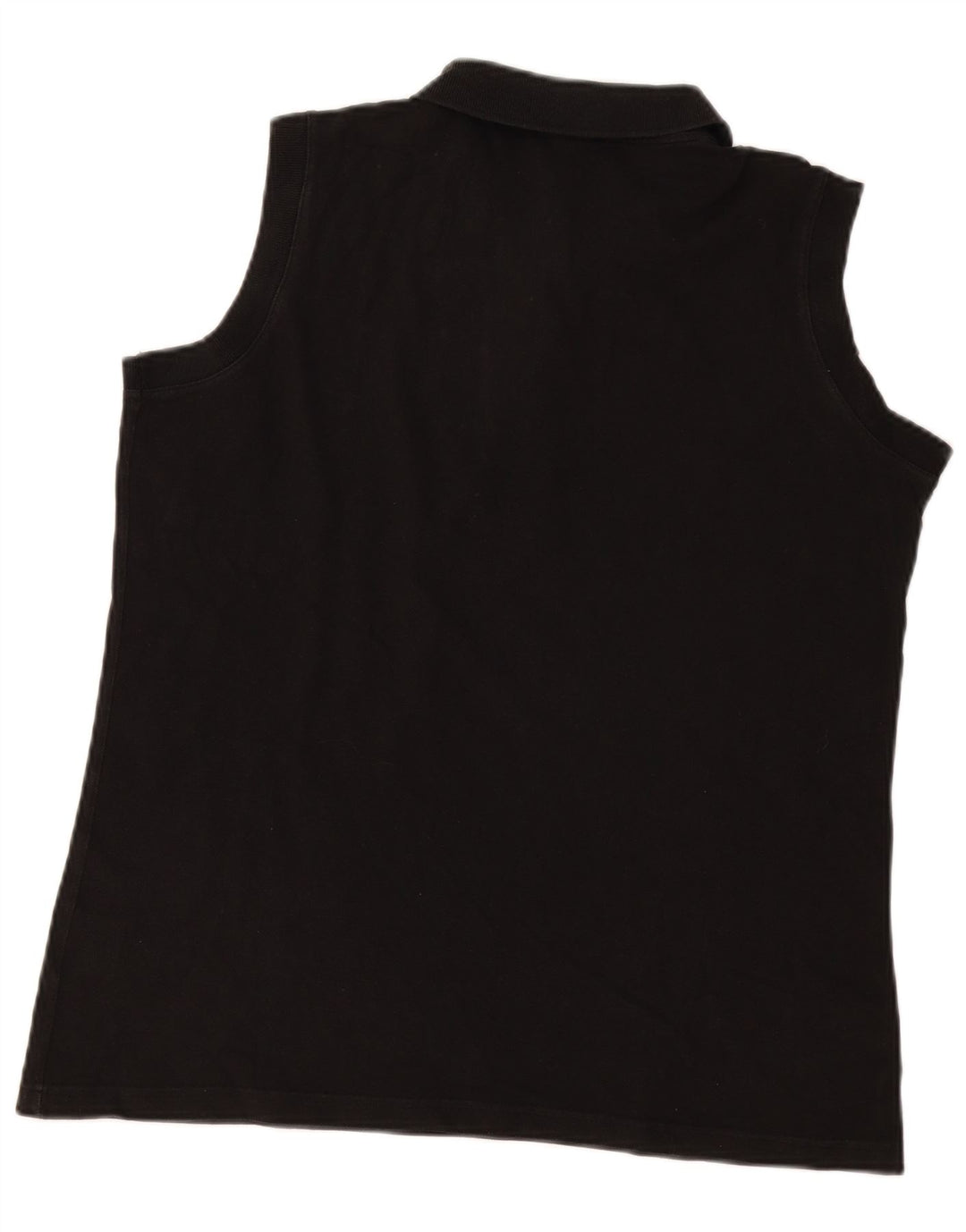 Diadora Mens Sleeveless Polo Shirt IT 50 Medium Black Cotton