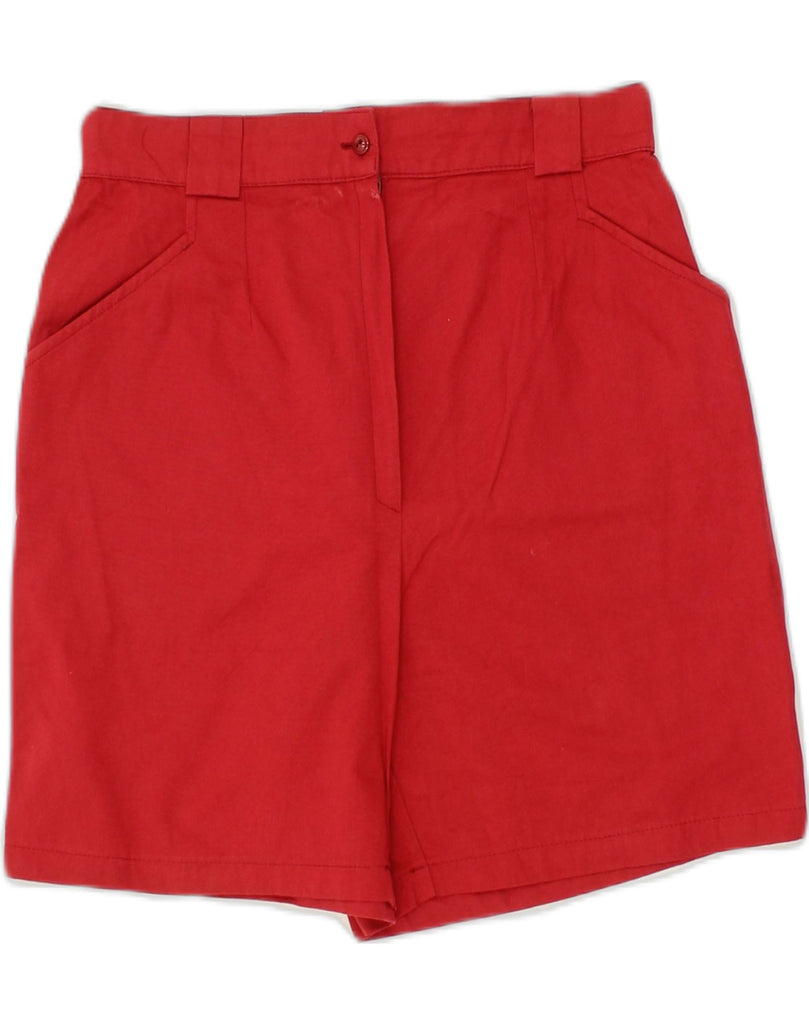 VINTAGE Womens Casual Shorts IT 40 Small W26 Red Cotton | Vintage Vintage | Thrift | Second-Hand Vintage | Used Clothing | Messina Hembry 