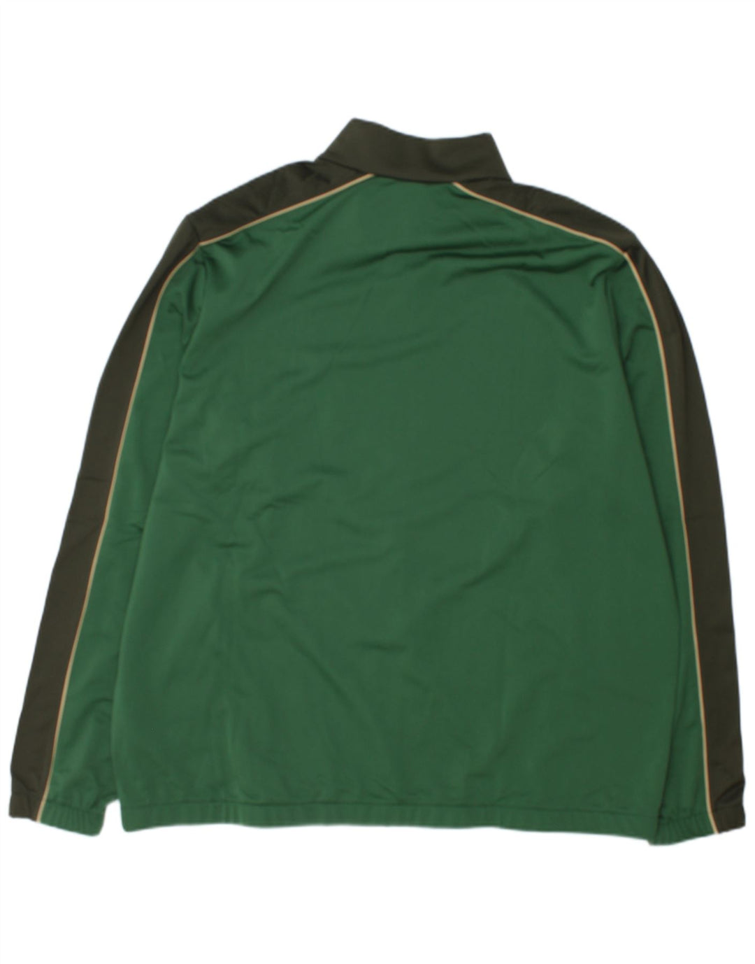 Nike Mens Tracksuit Top Jacket 2XL Green Colourblock