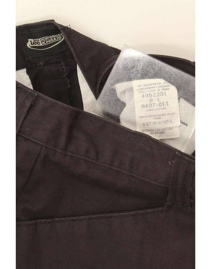 LEE Womens Straight Casual Trousers US 8 Medium W28 L34 Black Cotton Vintage Lee and Second-Hand Lee from Messina Hembry 