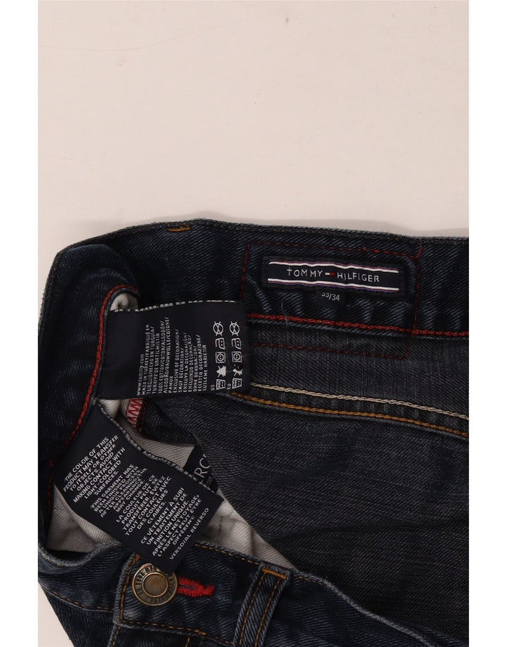 Tommy Hilfiger Mens Slim Jeans W33 L31 Navy Blue Cotton