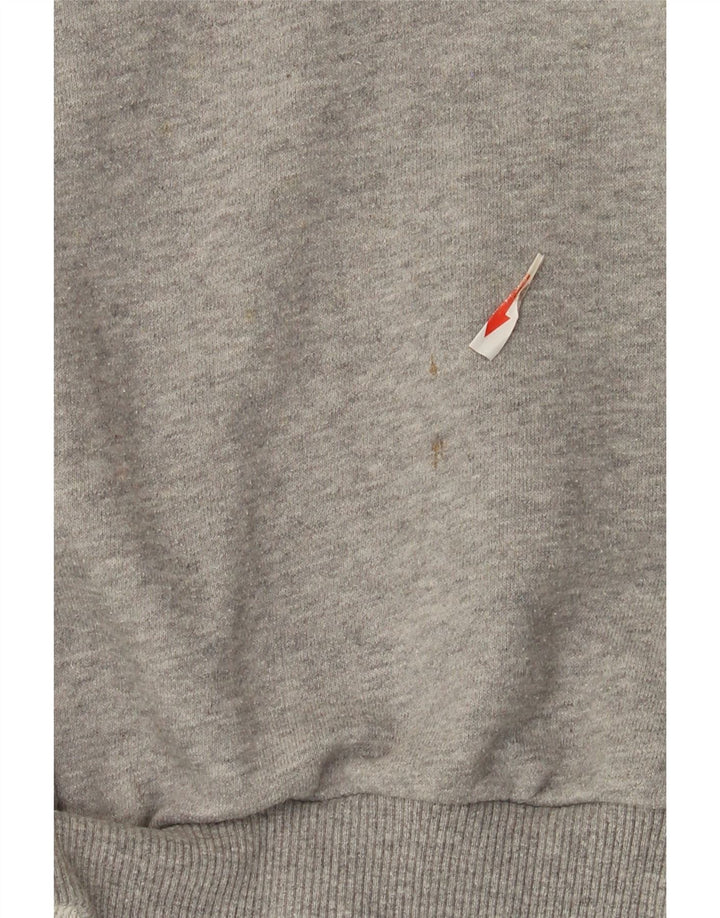 Adidas Womens Graphic Sweatshirt Jumper UK 8 Small Grey Colourblock