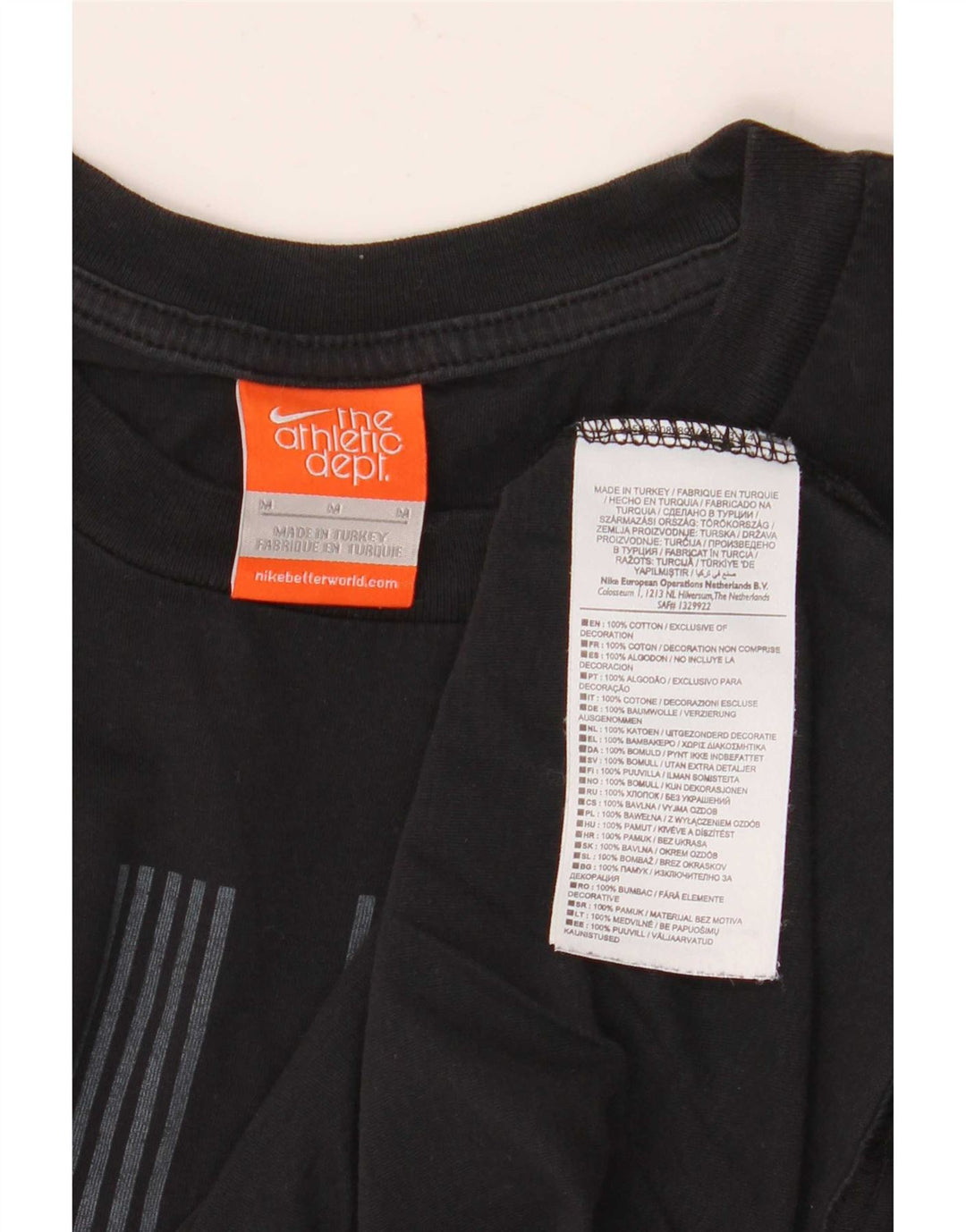 Adidas Mens Graphic T-Shirt Top Medium Black Cotton