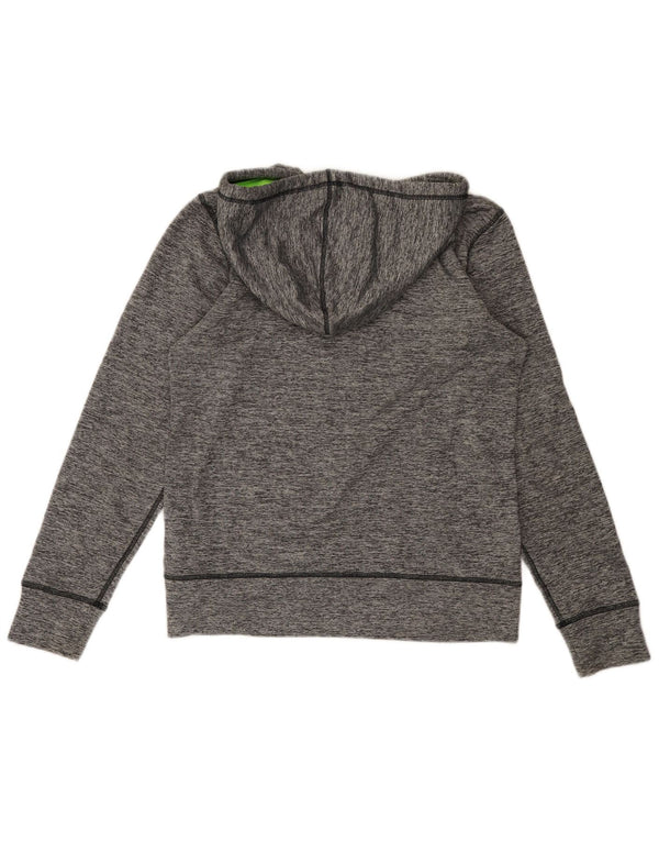 Under Armour Womens Cold Gear Graphic Hoodie Jumper UK 10 Small Grey