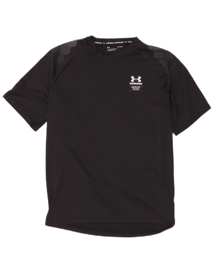 Under Armour Mens T-Shirt Top Large Black Polyester