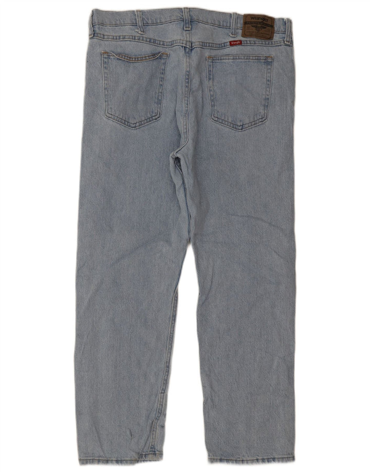 Wrangler Mens Straight Jeans W36 L29 Blue Cotton
