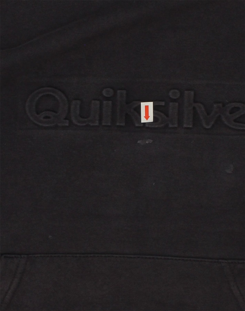 QUIKSILVER Boys Graphic Hoodie Jumper 15-16 Years Blue Cotton | Vintage Quiksilver | Thrift | Second-Hand Quiksilver | Used Clothing | Messina Hembry 