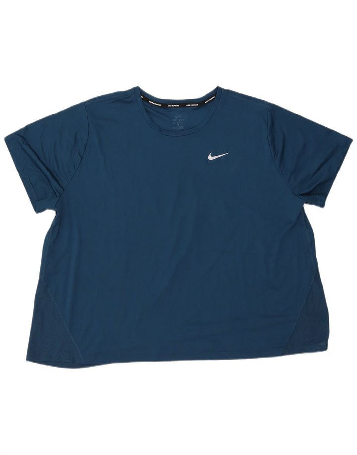 Nike Mens Dri Fit T-Shirt Top 3XL Navy Blue