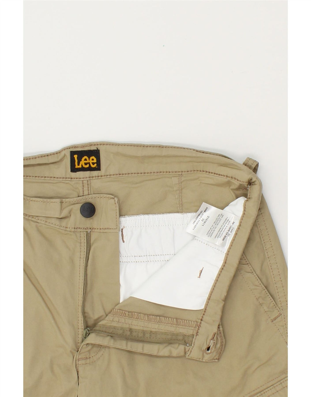LEE Mens Cargo Shorts W32 Medium Beige Cotton Vintage Lee and Second-Hand Lee from Messina Hembry 