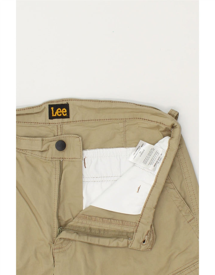 LEE Mens Cargo Shorts W32 Medium Beige Cotton Vintage Lee and Second-Hand Lee from Messina Hembry 