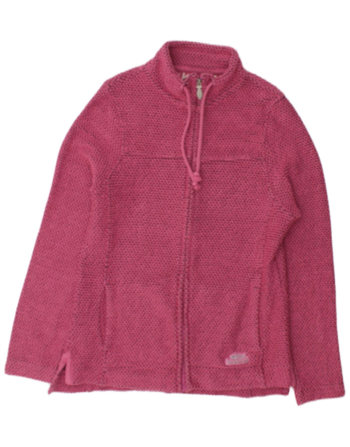 Weird Fish Womens Cardigan Sweater UK 10 Small Pink Cotton