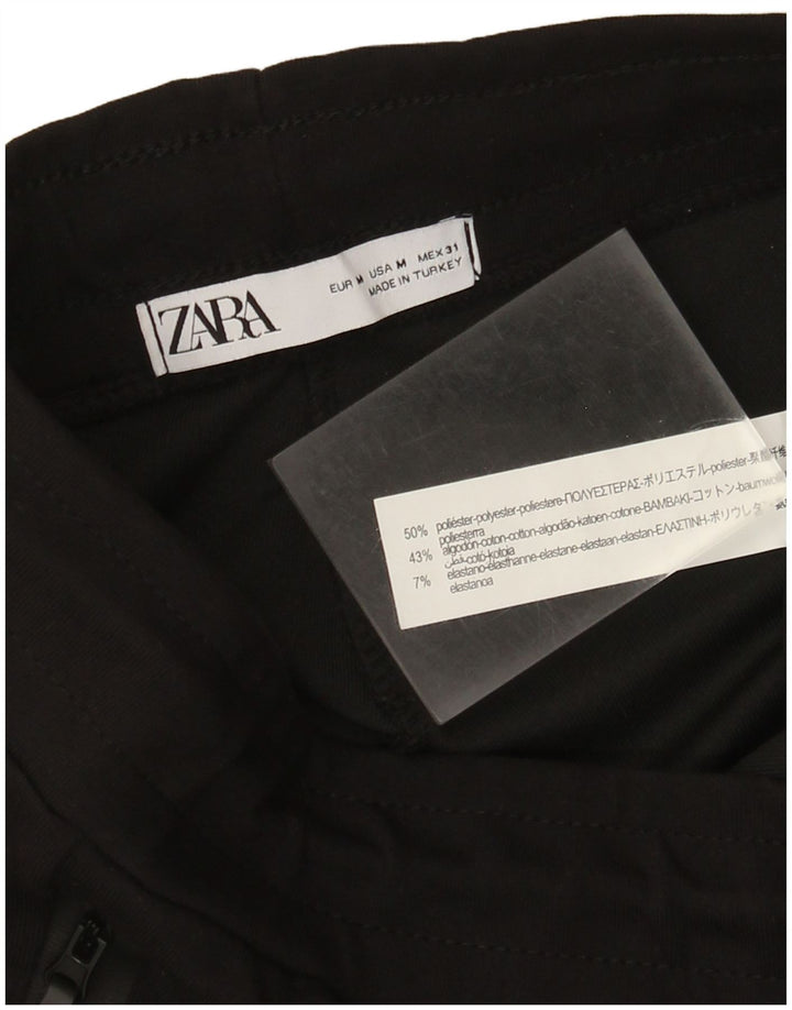 Zara Womens Tracksuit Trousers Medium Black Polyester