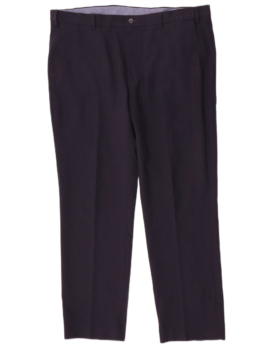 Marks & Spencer Mens Straight Regular Suit Trousers W40 L31 Navy Blue