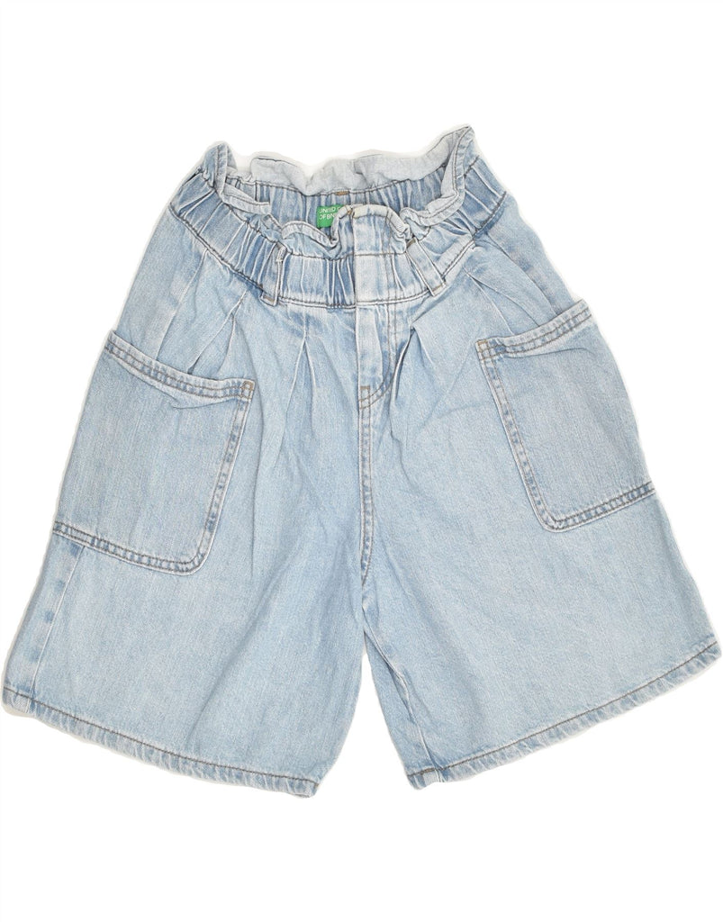 BENETTON Girls Denim Shorts 10-11 Years XL W25 Blue Cotton | Vintage Benetton | Thrift | Second-Hand Benetton | Used Clothing | Messina Hembry 