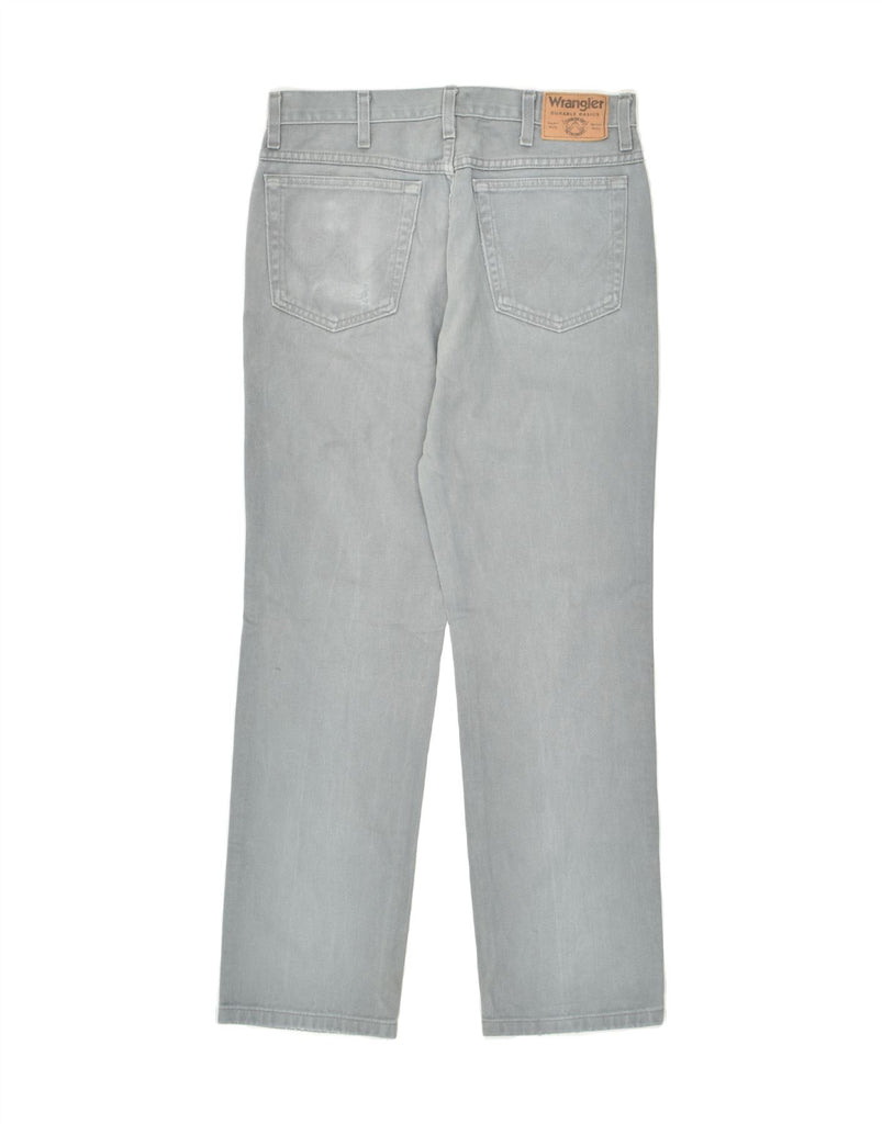 WRANGLER Mens Regular Straight Jeans W33 L32 Grey Cotton Vintage Wrangler and Second-Hand Wrangler from Messina Hembry 