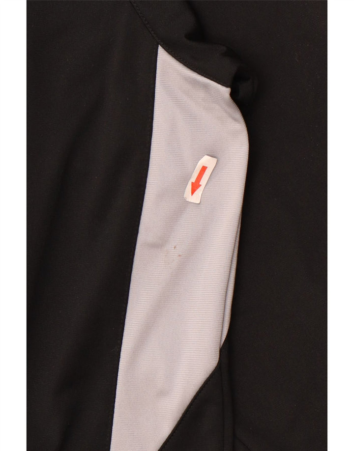 Adidas Mens Tracksuit Top Jacket UK 42/44 Large Black Colourblock Polyester
