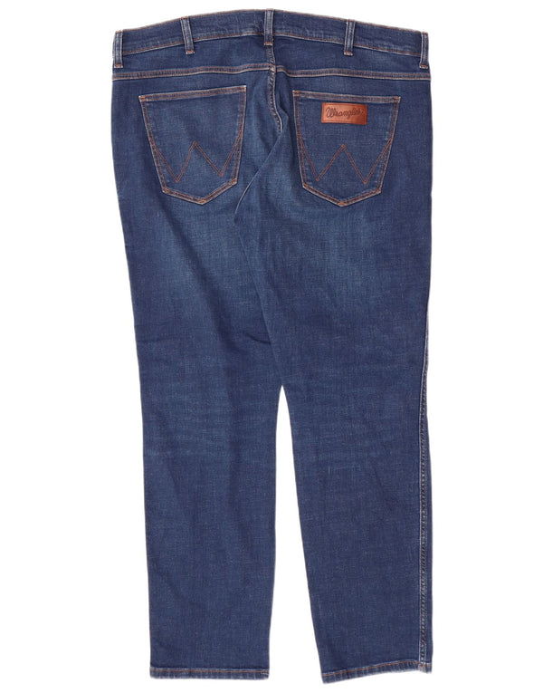 WRANGLER Mens Larston Slim Tapered Jeans W38 L32 Blue Cotton