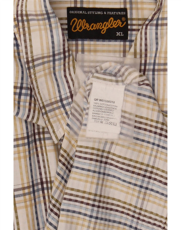 Wrangler Mens Shirt XL Multicoloured Check Cotton